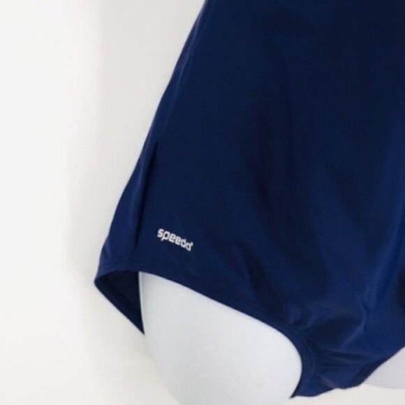 Speedo vintage one piece swimsuit blue 16 BoxC - Picture 2 of 5
